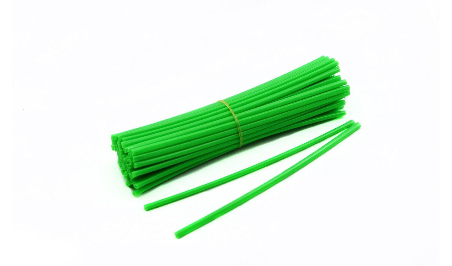 Spoke Cover Wraps Green Full Set of 76 Covers for Up To 21" Wheels Front & Rear