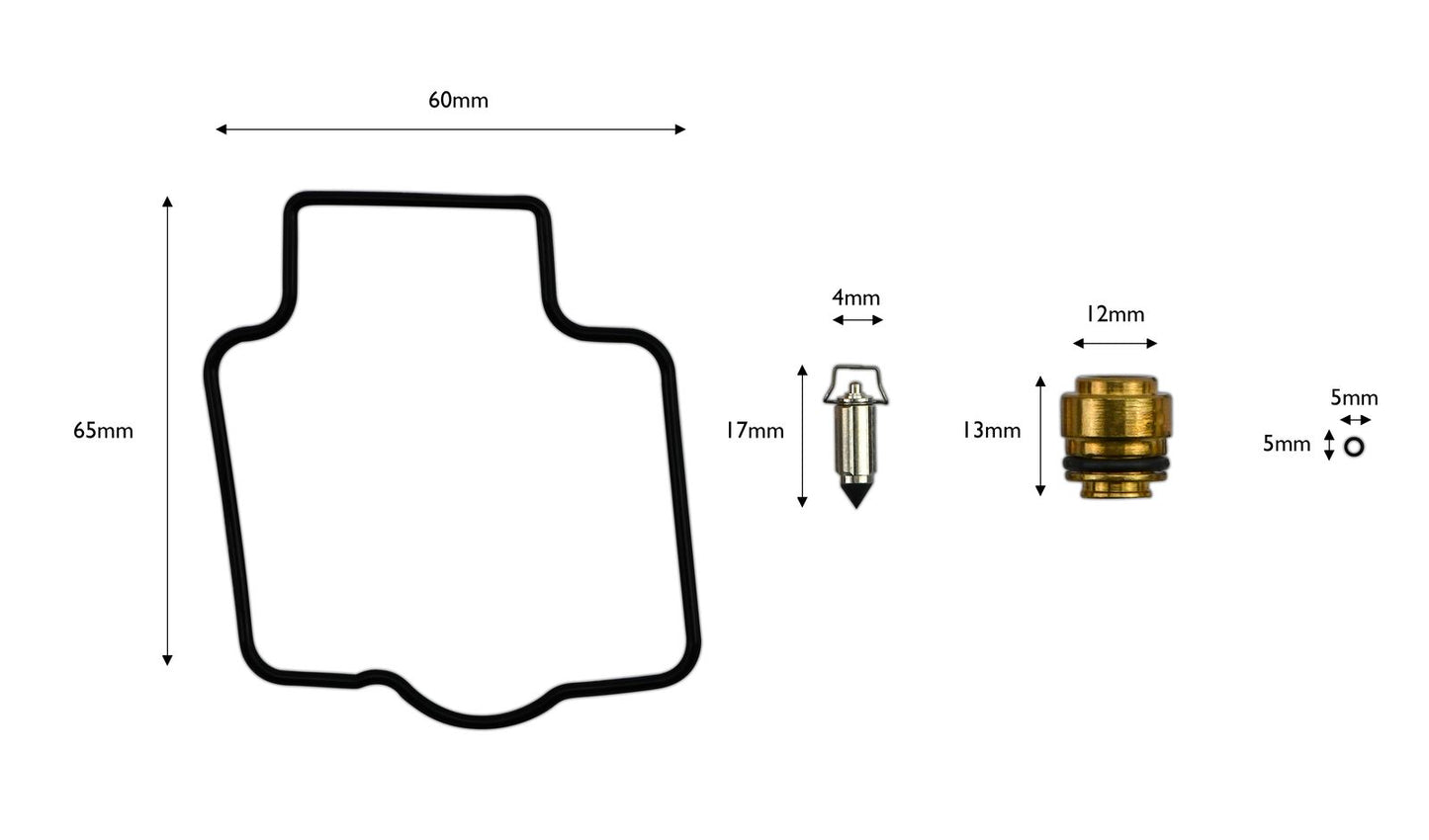 Carb Repair Kit Kawasaki ZX7R P1-8, ZX9R B1-4,C1-2, ZZR600 (Wholesale Pack)