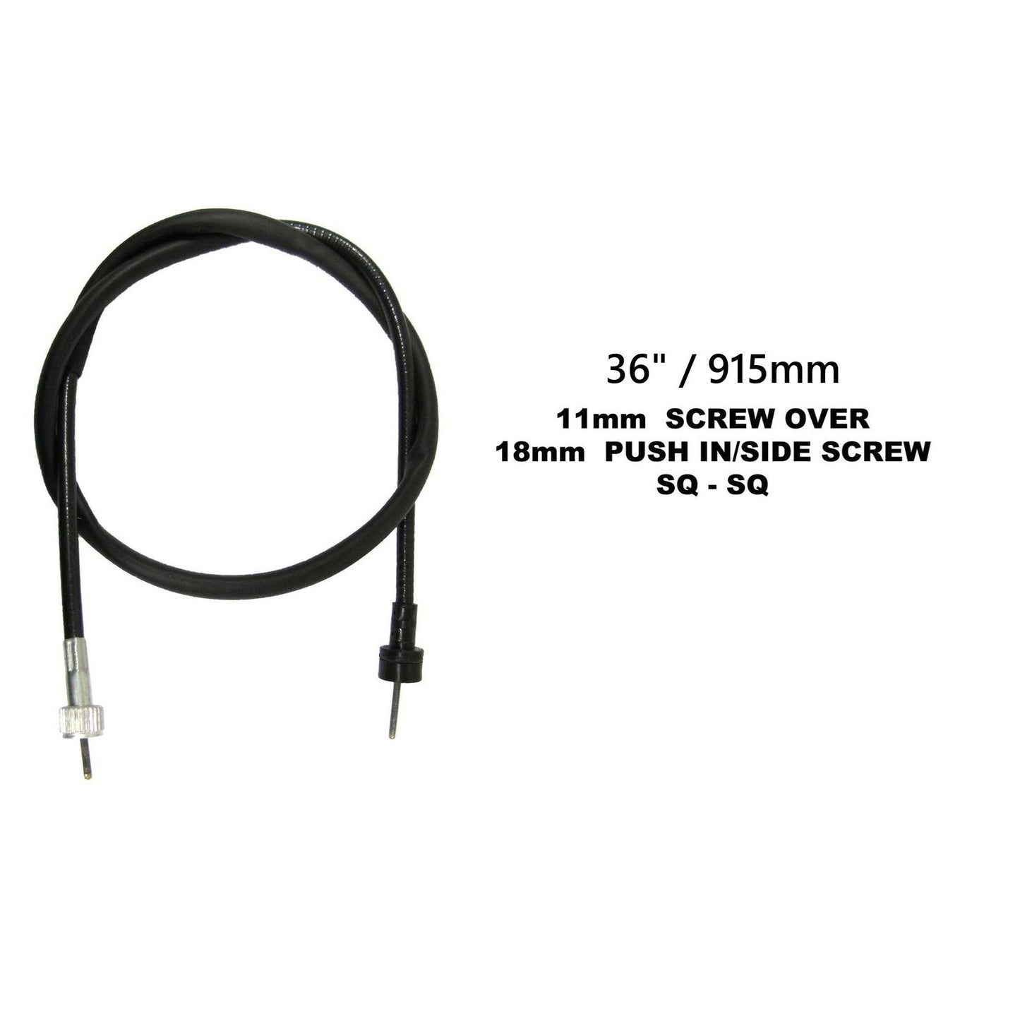 Speedo Cable Yamaha DT LC Models, DT MX Models OE Ref. 10V-83550-00, 18G-83550-00, 246-83550-00, 1M1-83550-01, 1T9-83550-01