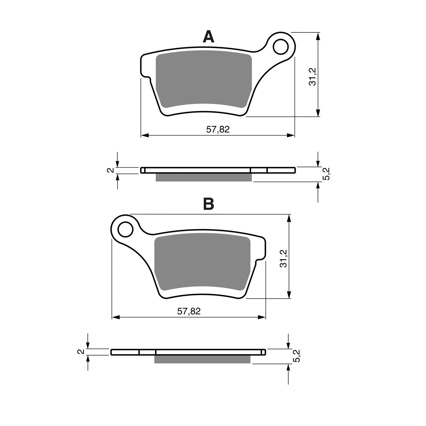 Goldfren AD400 Cobra CX50 Models 2018 Front & Rear