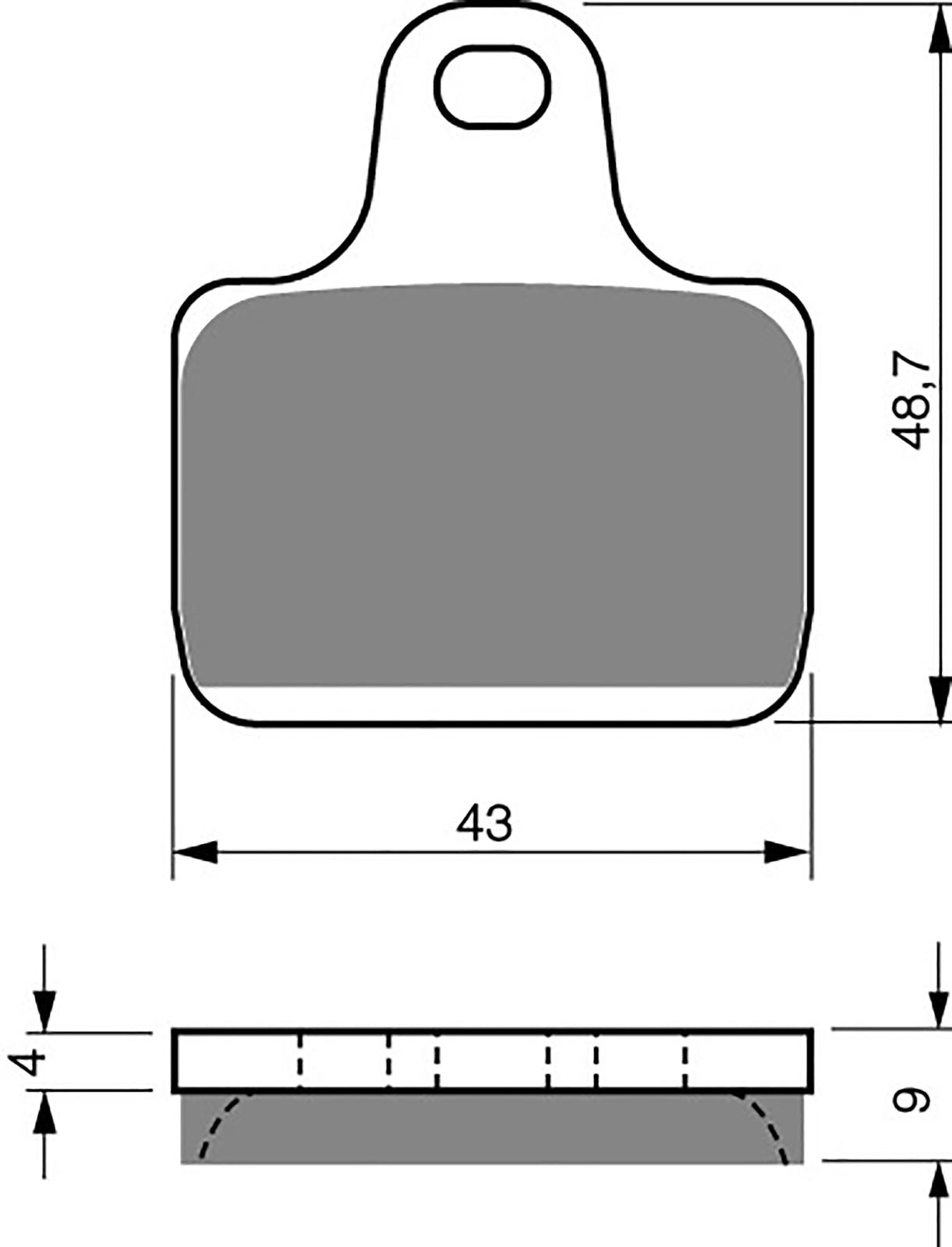 Goldfren Brake Pads AD239, FA435 Brembo 4 Pad Radial Monoblock