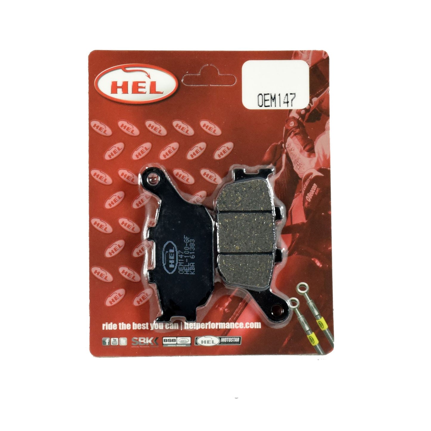 Hel Brake Pad OEM147,AD021,FA174 for Sports,Touring,Commuting