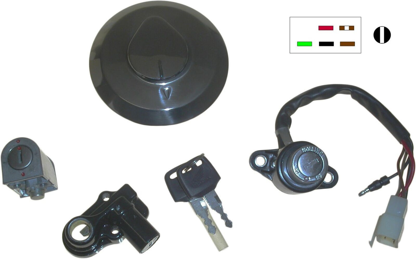 Ignition Switch Lock Set Honda CB125TDC,E,J 82-88(6 Wire)
