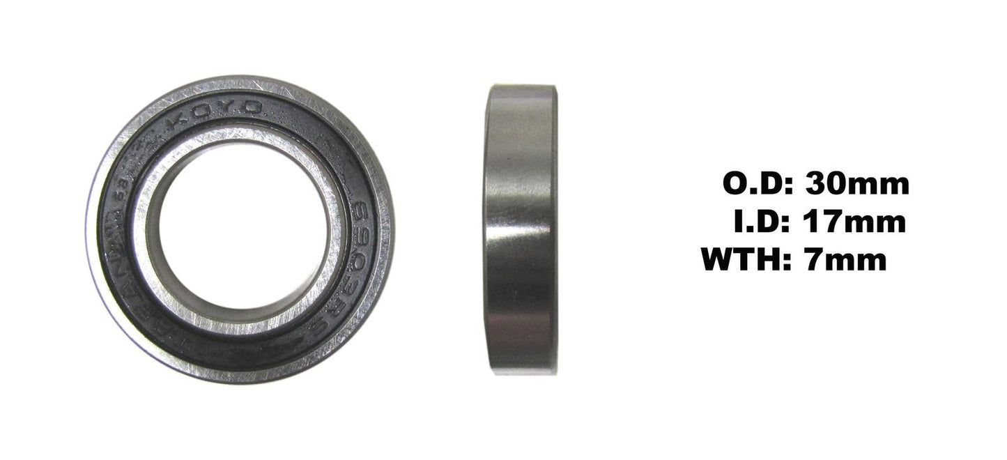 Koyo Bearing 6903-2RS-STD (ID:17mm x OD:30mm x W:7mm)