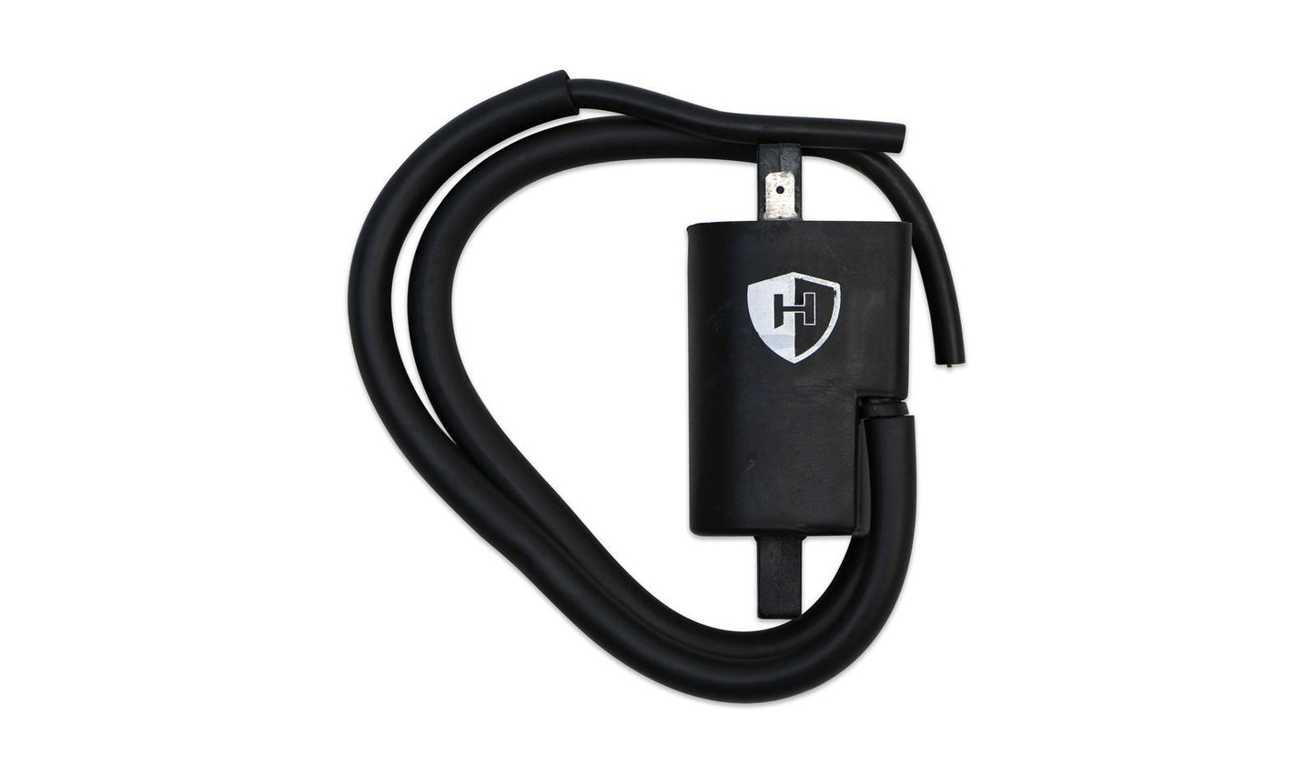 Ignition Coil 12v CDI Twin Lead 2 Spade Yamaha's with markings on coil 4FM, Primary 2.40 & (90mm Centres). OE Ref: 4FM-82310-01