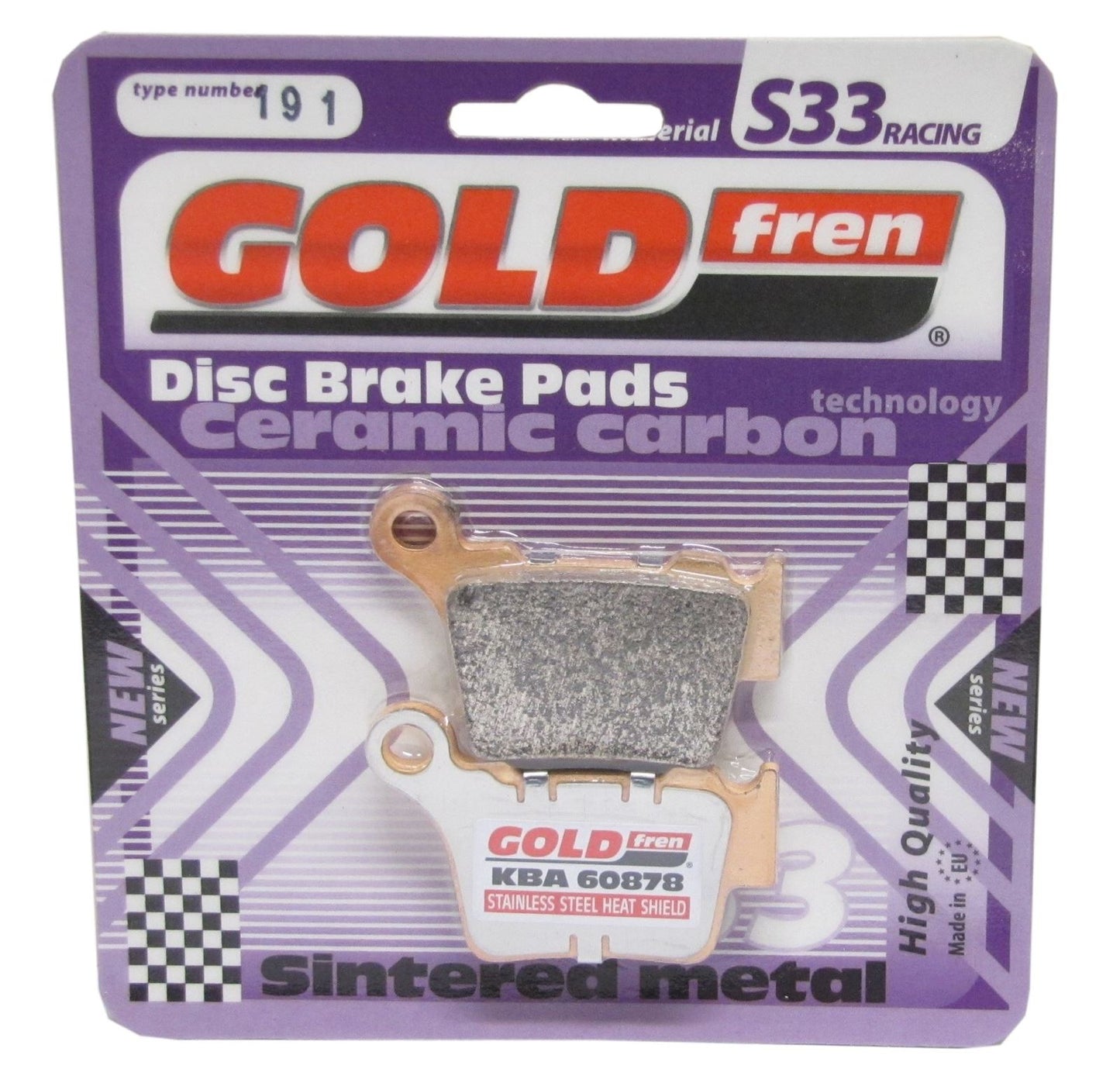 Goldfren Brake Pads S33-191, FA368, SBS791, FDB2165, DP935, VD997