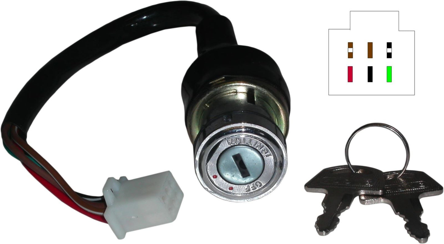 Ignition Switch Suzuki GS125ES, GN125 82-01 (6 Wires)