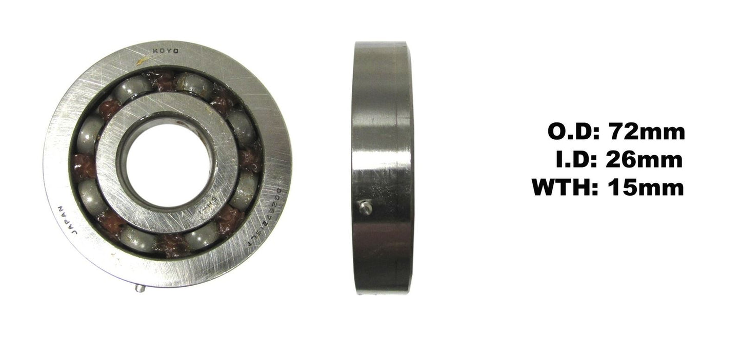 Koyo Bearing DG267215-1LTSH2-Z TZR250 V-Twin (ID:26mm x OD: 72mm x W:15mm)
