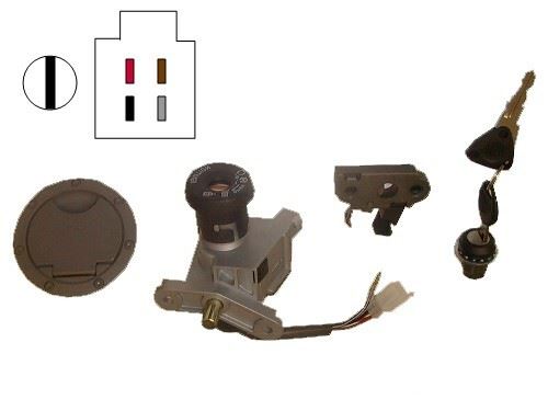 Ignition Switch Lock Set Yamaha Aerox, Neo's 50, MBK 98-02 (5 Wires)