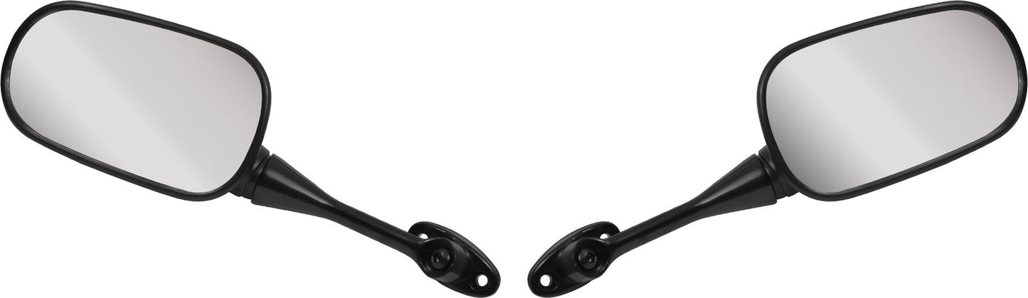 Mirrors Fairing Black Left & Right Honda CBRs 03-10 40mm