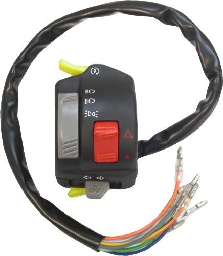 Handlebar Switch Left Hand Lights High Low & Off, Start, Pass