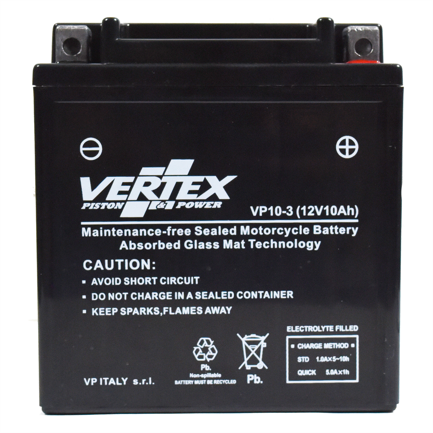 Vertex VP10-3 Battery Replaces CB10L-A2,CB10L-B2,12N10-3B