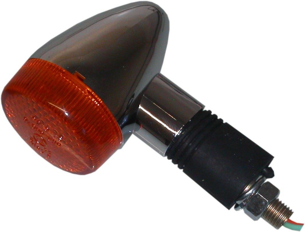 Complete Indicator Mini Kawasaki VN Style Chrome with Amber Lens