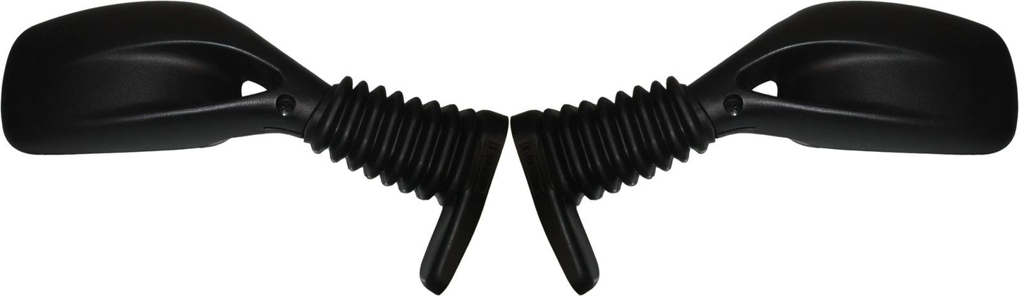 Mirrors Fairing Black Left & Right 31-72mm Adjustable Mount (Pair)