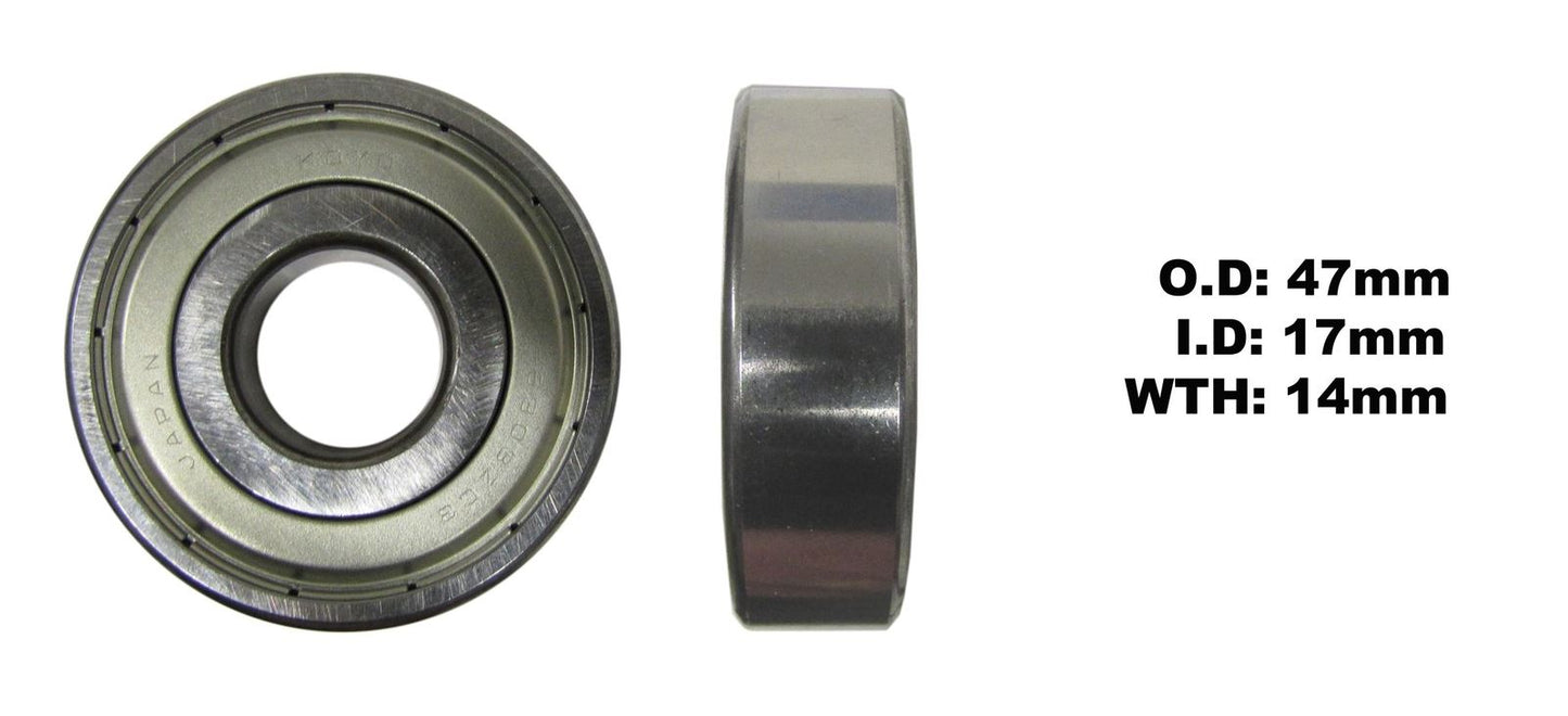 Bearing Koyo 6303ZZ(I.D 17mm x O.D 47mm x W 7mm)