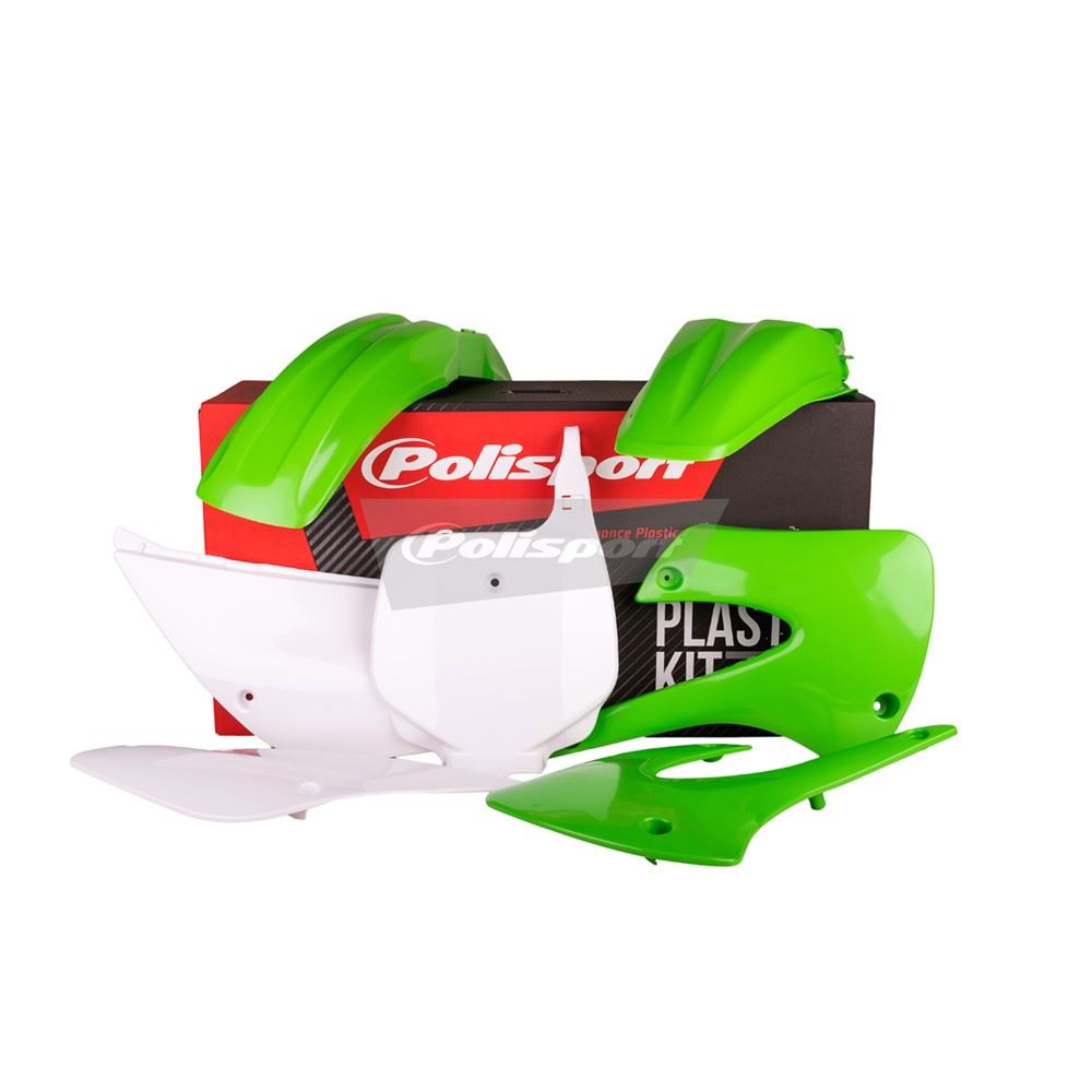 POLISPORT PLASTIC KIT KAWASAKI KX85 01-13, KX100 01-13, OEM 11-12