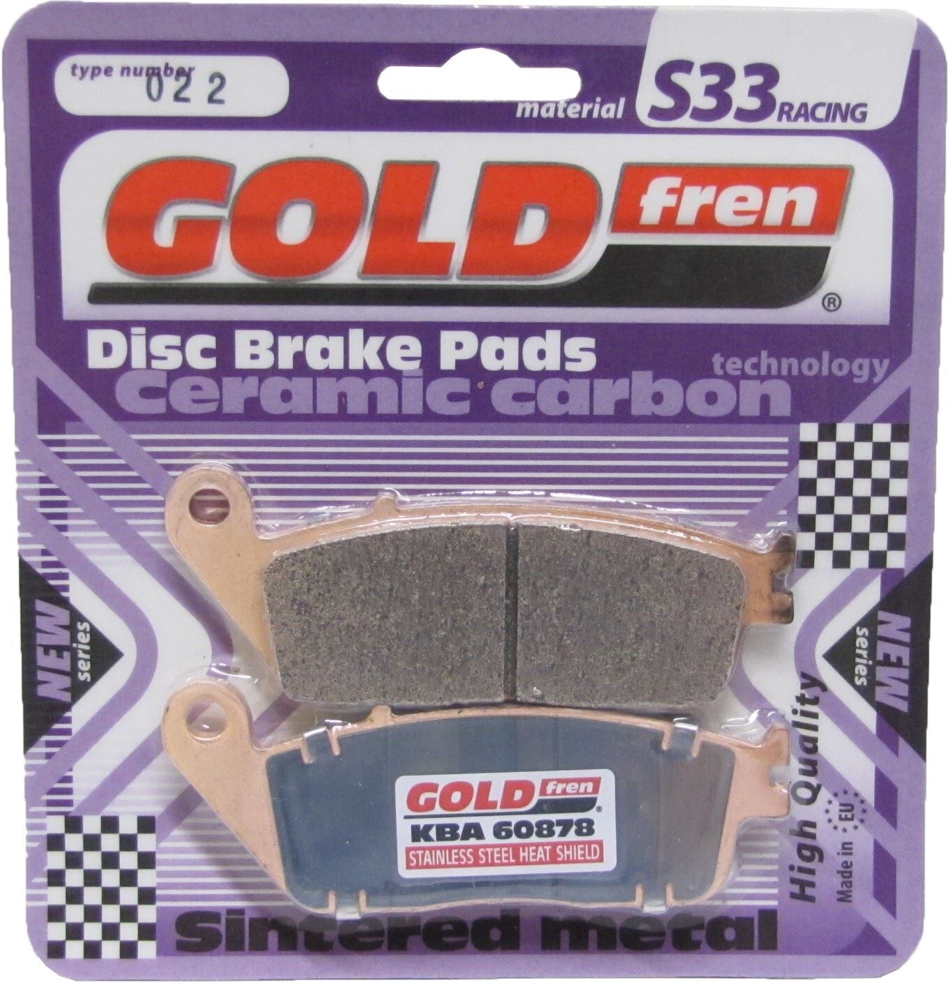 Goldfren Brake Pads S33-022, VD156, FA142, FA226, FDB521, SBS627