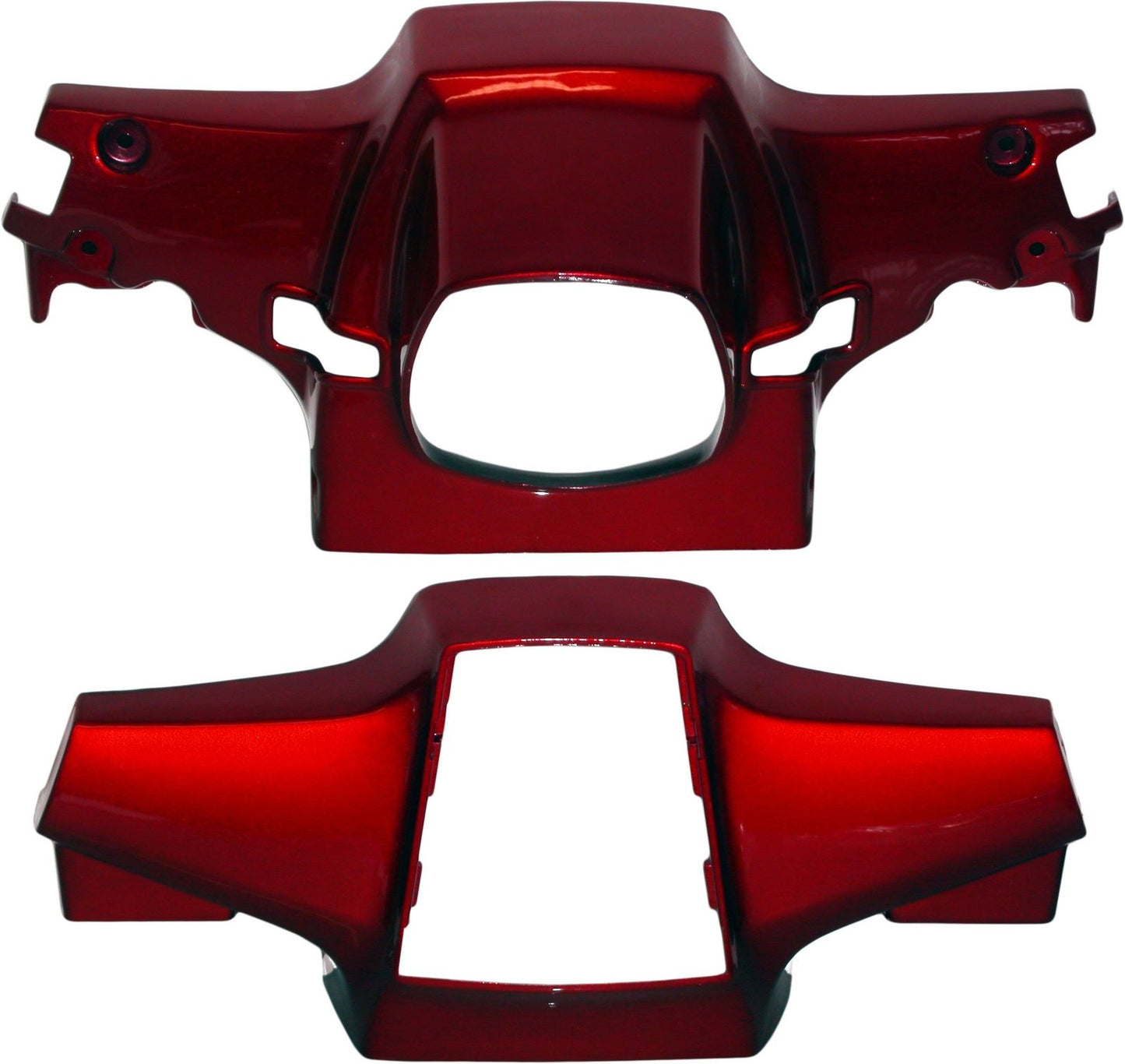 Handlebar Covers Honda C90 Cub Top & Bottom Red