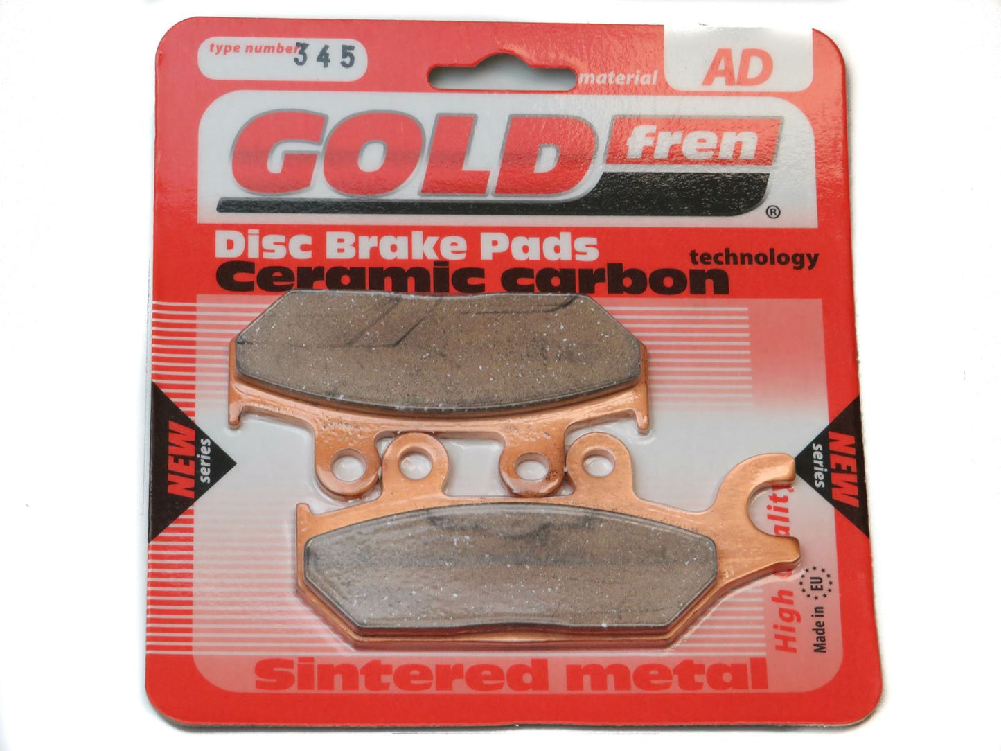 Goldfren Brake Pads AD345, FA642 as fitted to Yamaha YXM700 Front LH (AD033 OPPOSITE)