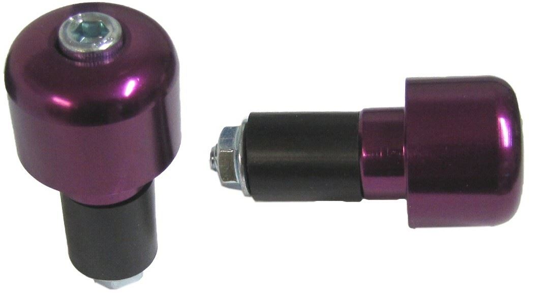 Handlebar Bar End Weight Universal Small Purple (Pair) 7/8"