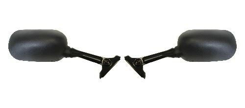 Mirrors Fairing Black Rectangle GSXR600-1000 00-03 40mm Ctr