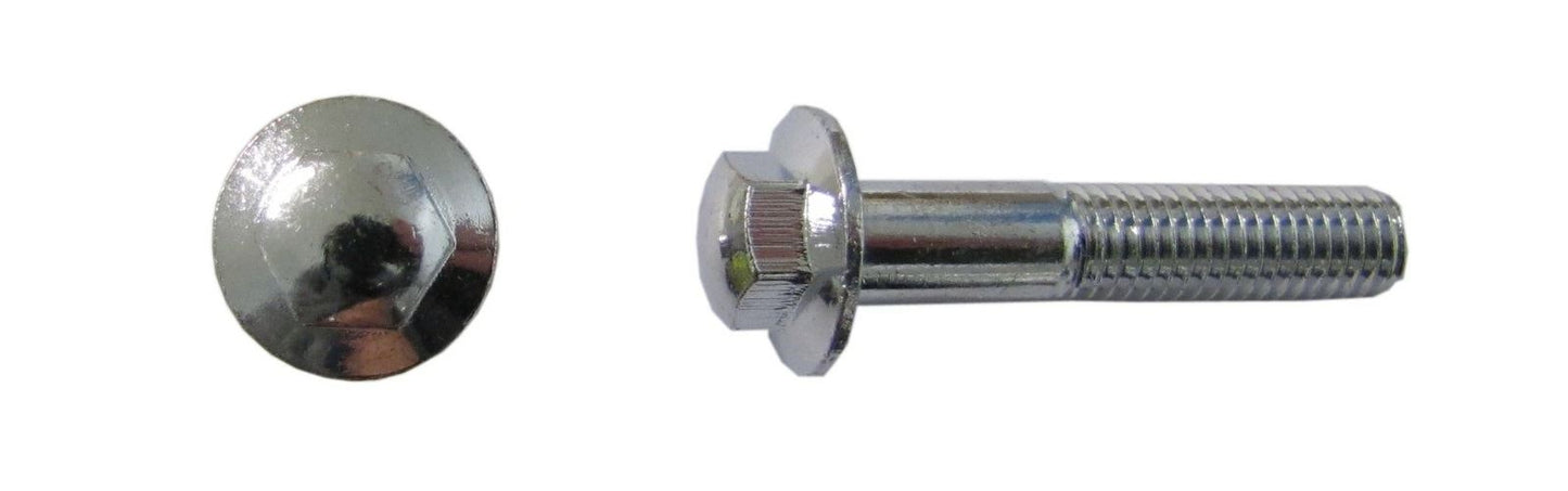 Bolts Chrome Hexagon 8mm x 40mm (10mm Spanner Size)(pitch 1.25mm) (Per 10)