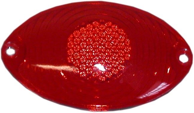 Rear Light Lens Twin Mini Cateye Red (Pair)