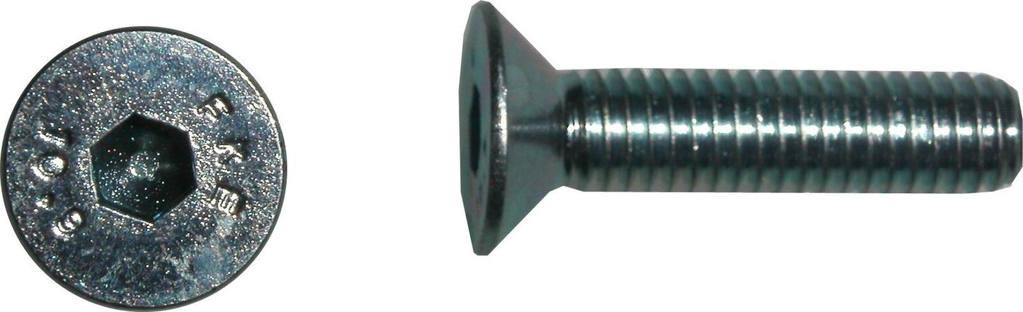 Screws Allen 6mm x 20mm Countersunk(Pitch 1.00mm) Per 20