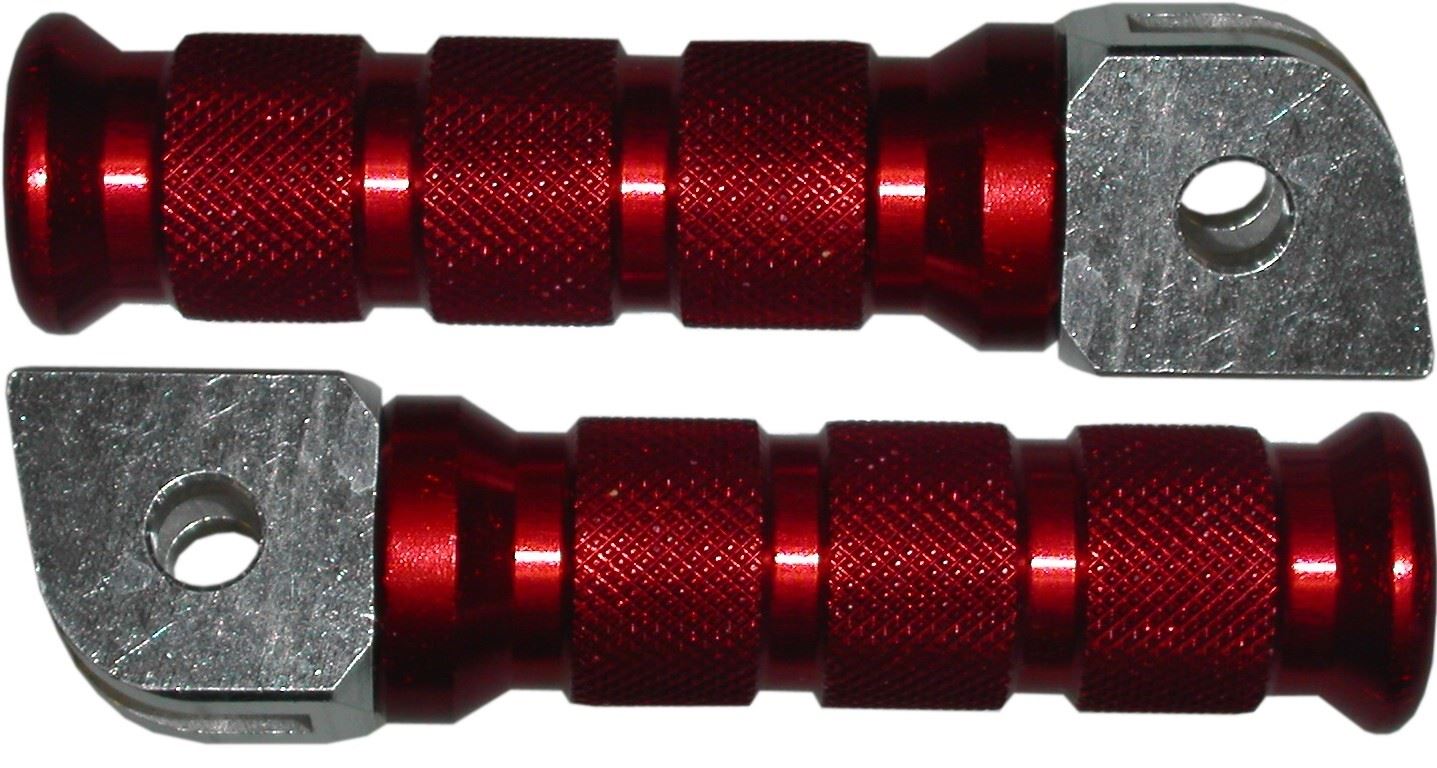 Footrests Anodised Yamaha Red (Pair)