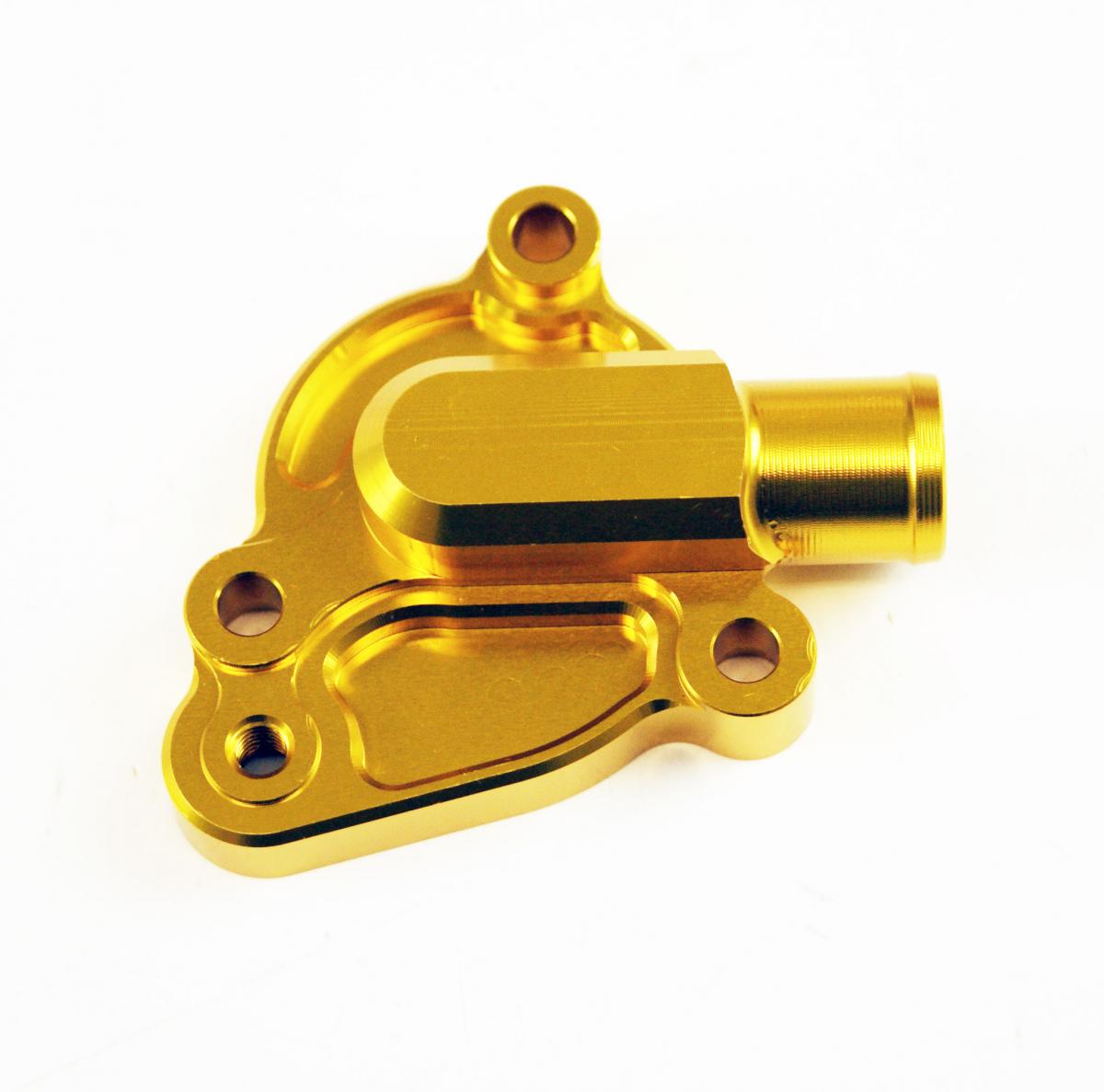 WATER PUMP COVER 01-08 RM125, FIR BILLET ALLOY GOLD 17411-36F00,WATER PUMP COVER