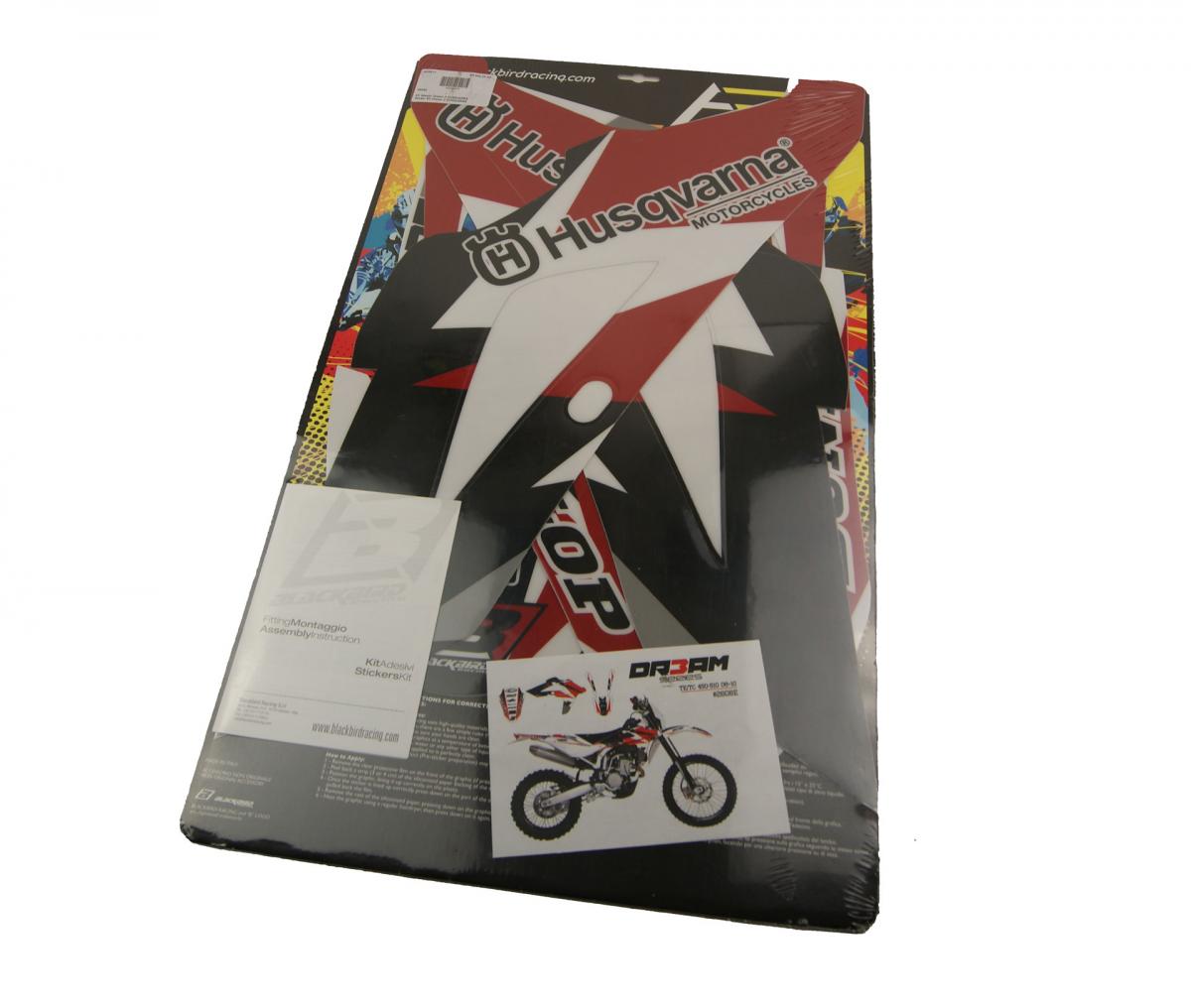 HUSQVARNA CR/WR 125 2009-2013, TC/TE 250 2008-2013 DREAM 3 RED DECAL KIT