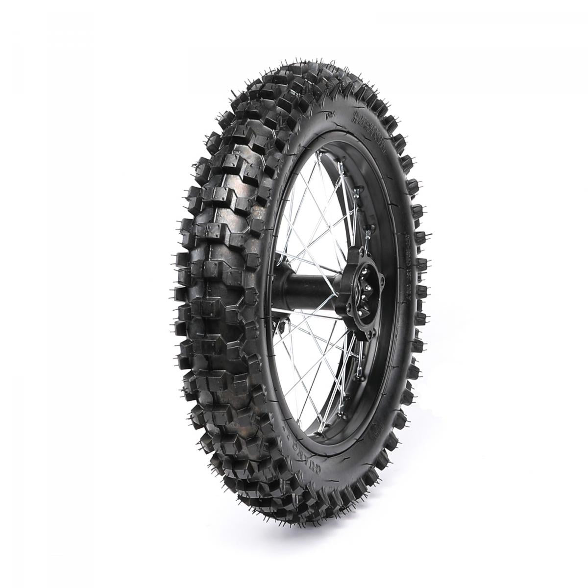 REAR WHEEL 14" PIT BIKE 15mm AXLE, 90/100-14