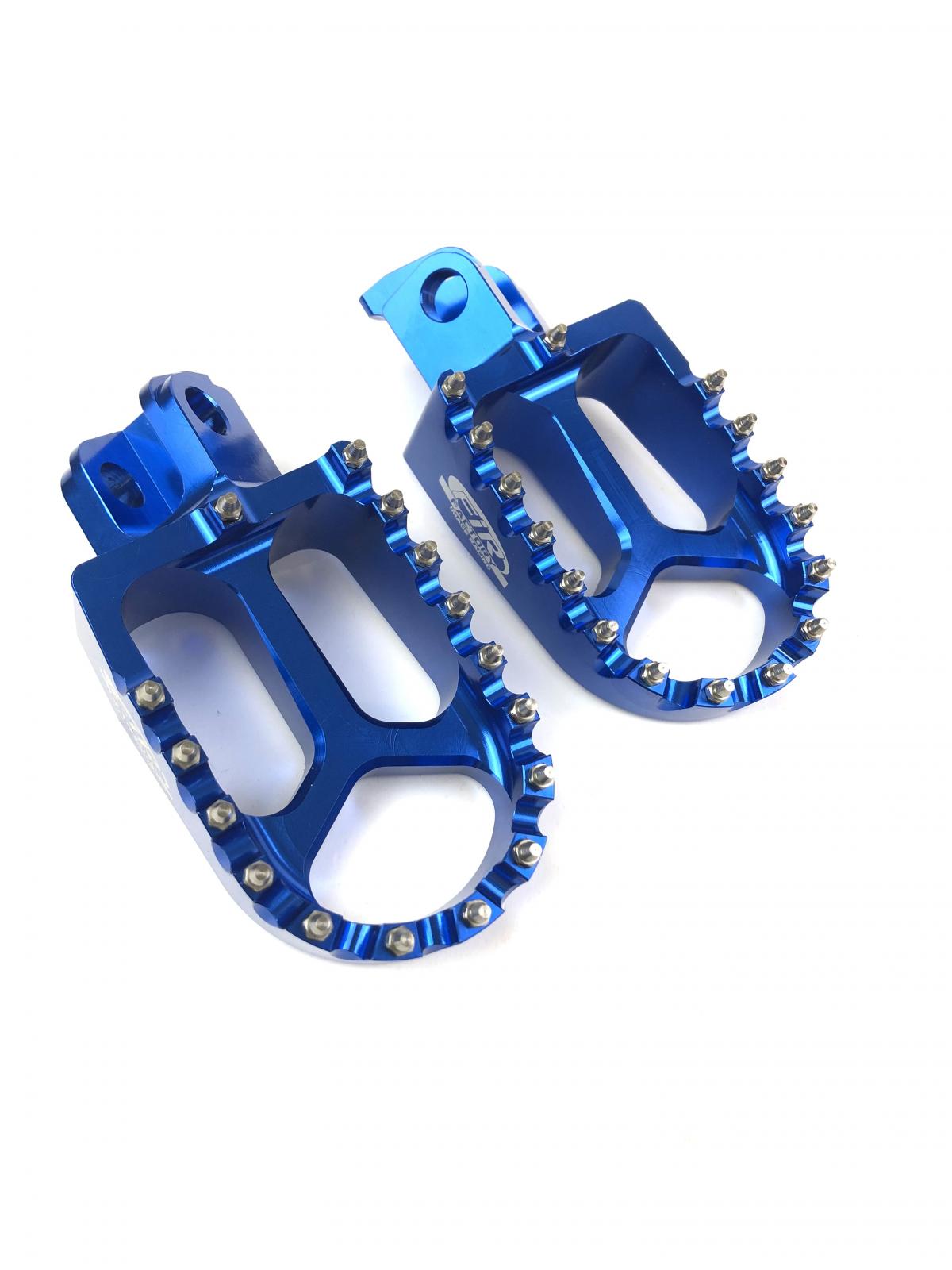 BLUE ALLOY FOOT PEGS TM RACING EN/MX 2008-2020