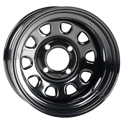 STEEL WHEEL RIM 14x7, 4/137, ITP DELTA BLACK 4+3, 10MM STUD