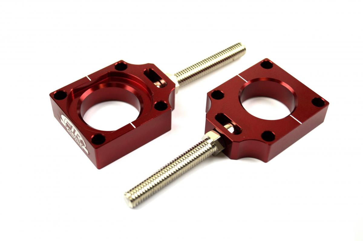 CHAIN ADJUSTER AXLE BLOCK & BOLT HONDA CR125/250 00-10, CRF250 04-09, 450 02-08