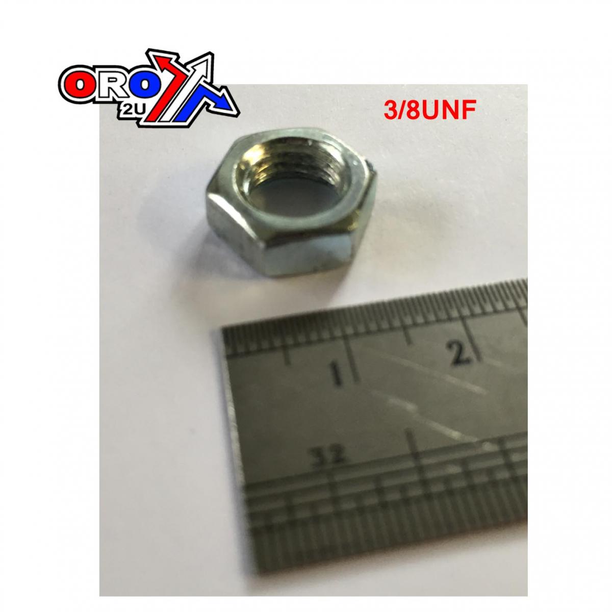 3/8UNF HALF NUT ZINC PLATED