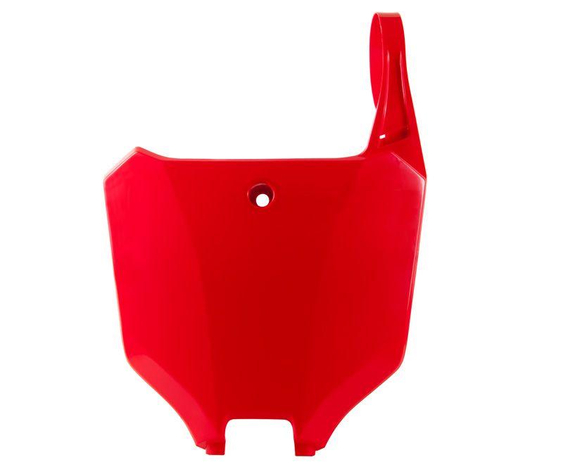 R-TECH RED FRONT PLATE HONDA CRF450R/RX 2021-2024, CRF250R/RX 2022-2024