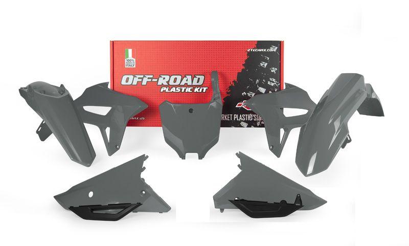 R-TECH QUANTUM GREY PLASTIC KIT/6 HONDA CRF450R 2021-2024