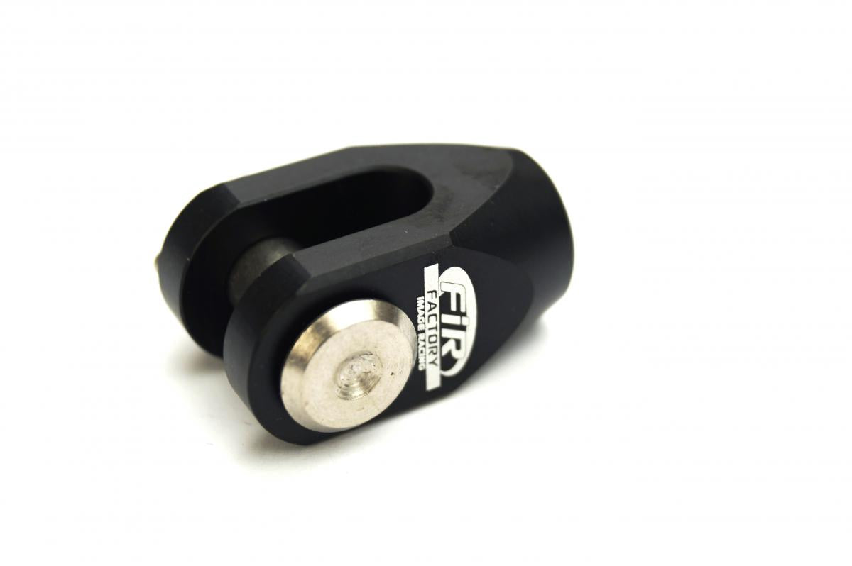 BRAKE CLEVIS REAR BLACK YZ125/250 03-12 YZF250/450 03-12, CNC ALLOY
