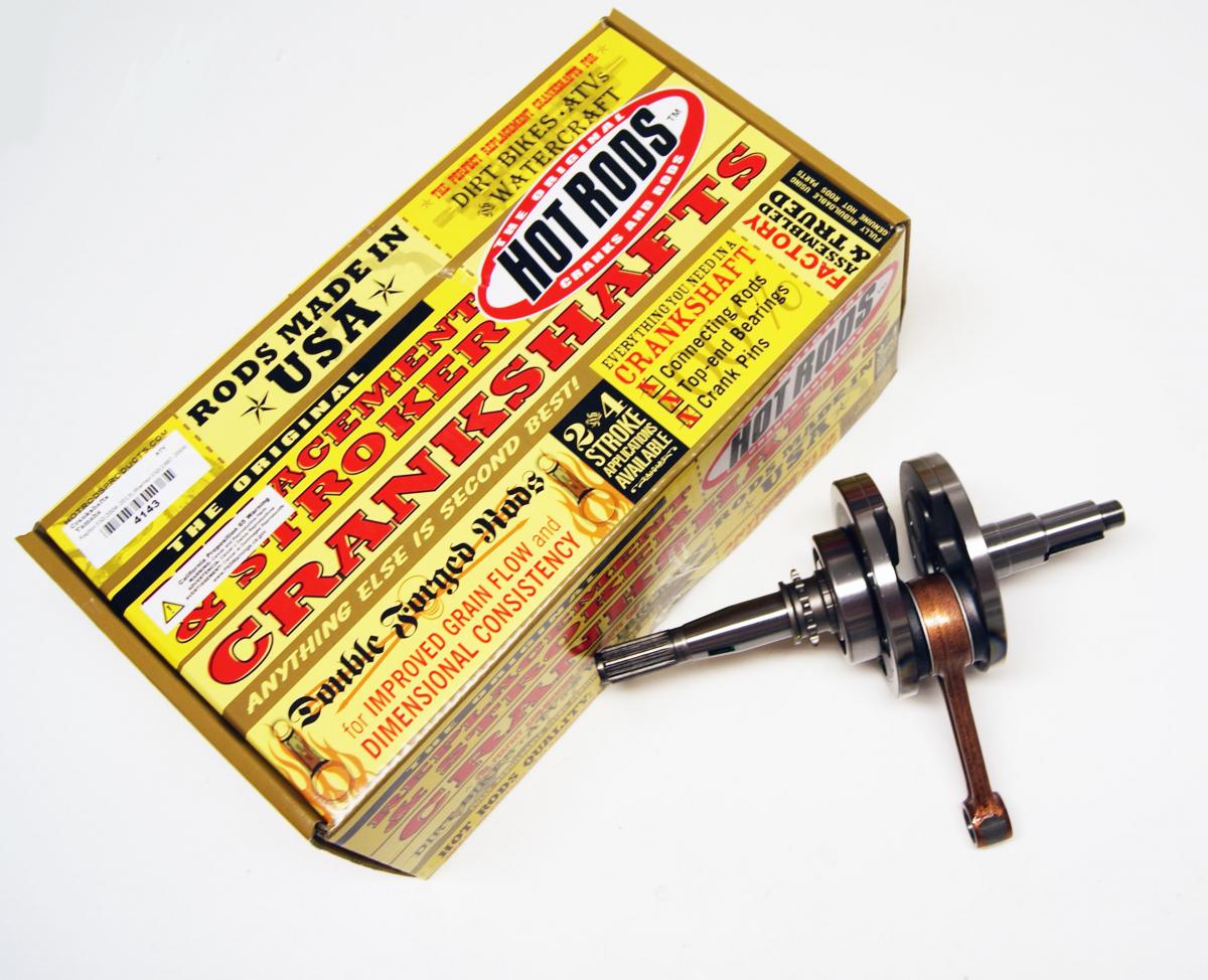 HOTRODS CRANKSHAFT ASSY +4mm YAM YFM350 WARRIOR 87-04, Use Vertex Piston 23616A
