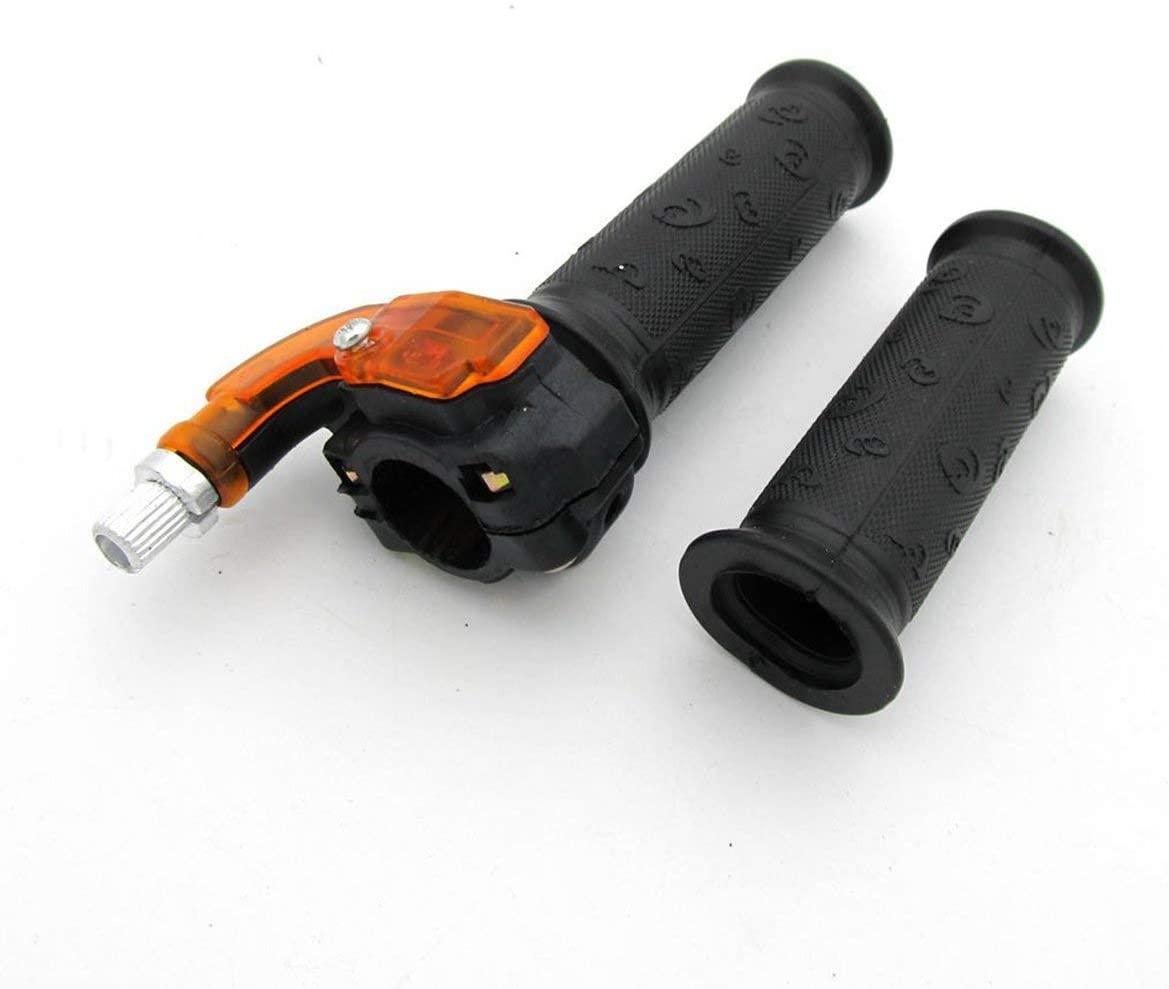 THROTTLE MINI GRIP SET, Handle Grip Throttle Clamp Pocket Bike Mini Moto Quads