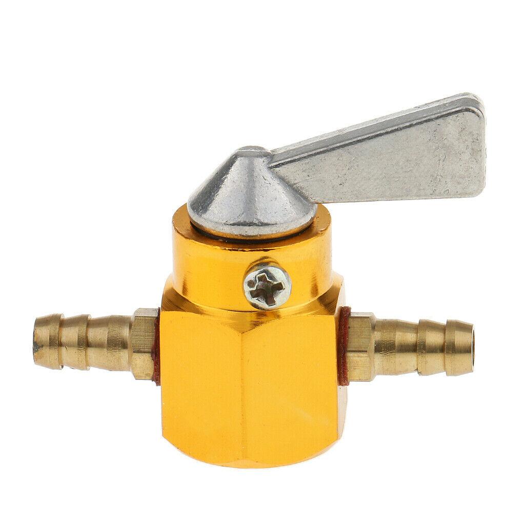 FUEL TAP INLINE GOLD 6mm