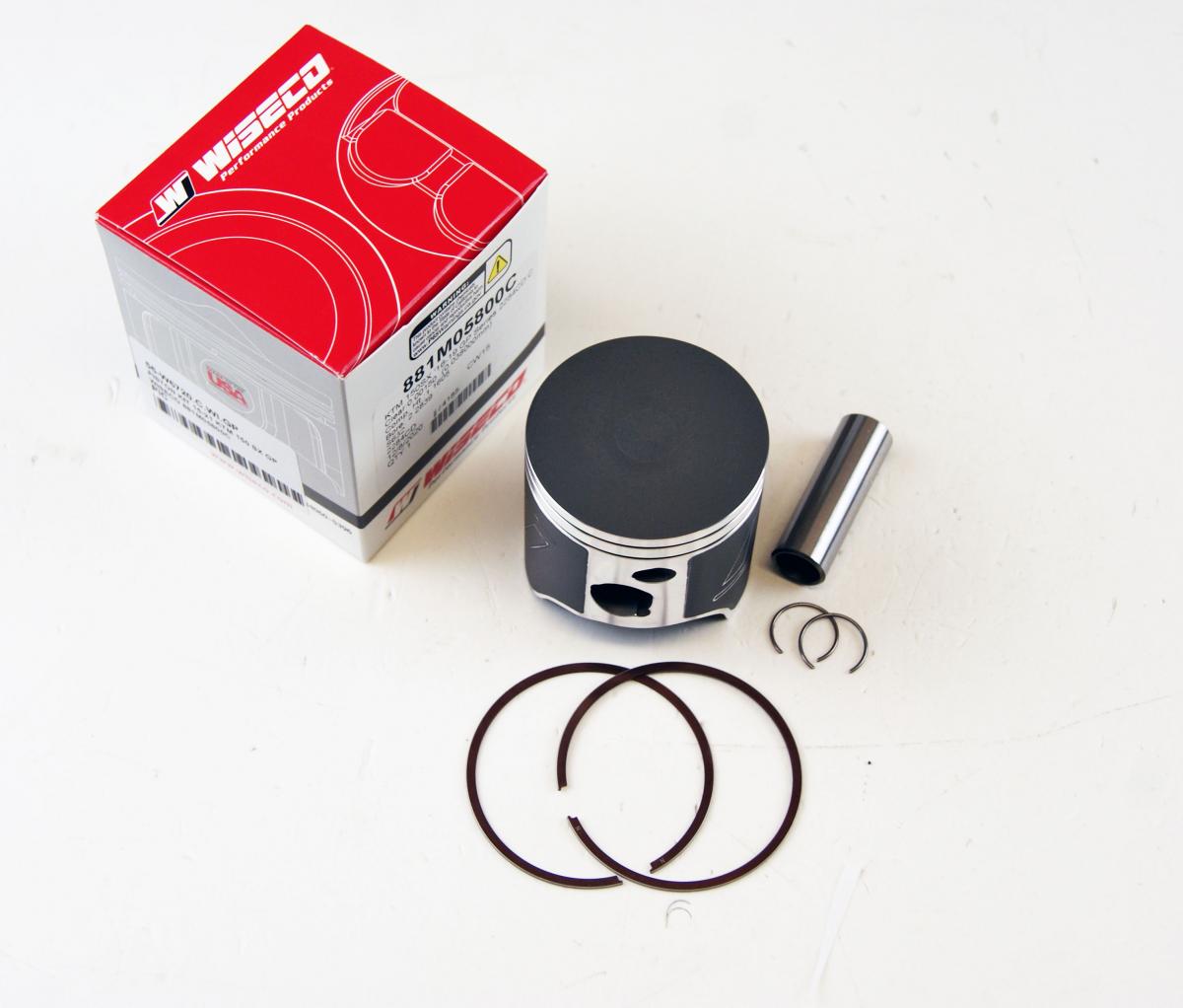 WISECO 58mm PISTON KIT C, KTM 150 SX 2016-2022 GP, RACERS CHOICE, FLAT TOP