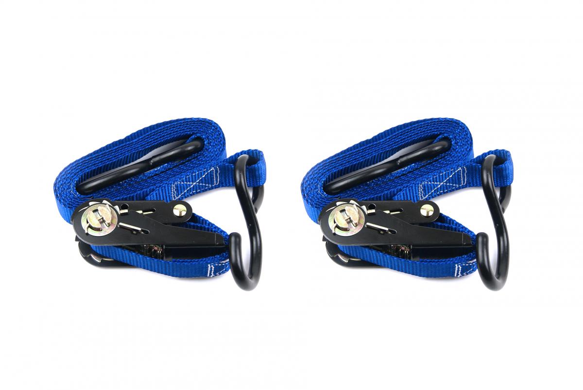 RATCHET TIE DOWN 1" 25mm PAIR, (PICK AS A PACK OF 2)