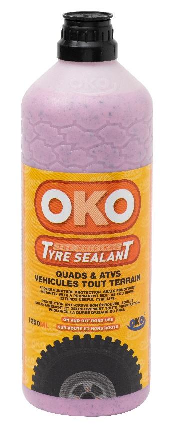 OKO ATV PUNCTURE PROTECTION 1.25 litre bottle deals with 2 to 4 tyres