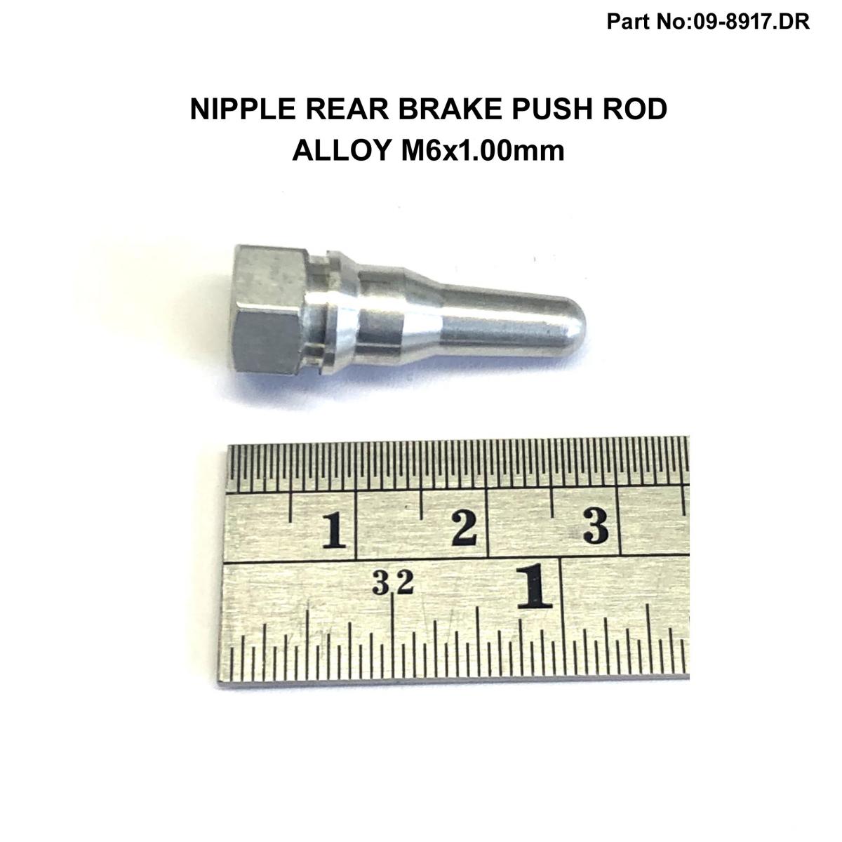 NIPPLE REAR BRAKE PUSH ROD, EACH / BREMBO / M6x1.00, KTM 03-22 54813056000