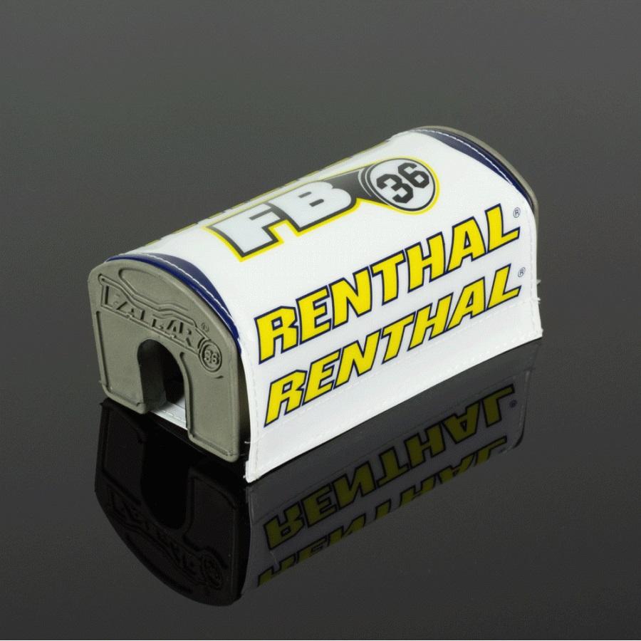 Fatbar36 Pad Renthal White/Blue/Yellow, RENTHAL P348