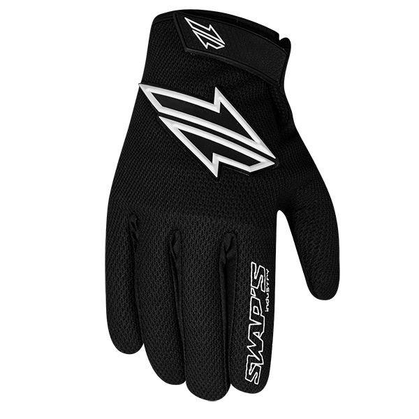SWAP'S MX GLOVES Black/White - Large