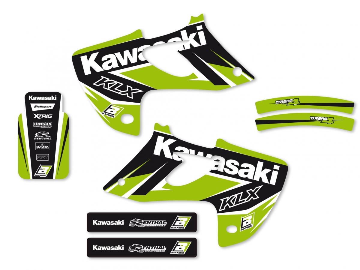KAWASAKI KLX250 1993-1997, DREAM 4 DECAL KIT