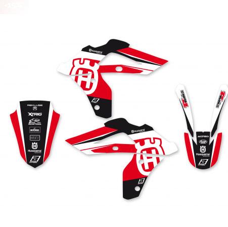 HUSQVARNA CR125/250 06-08, WR125 06-09, 250-300 06-13, DREAM-4 RED DECAL KIT